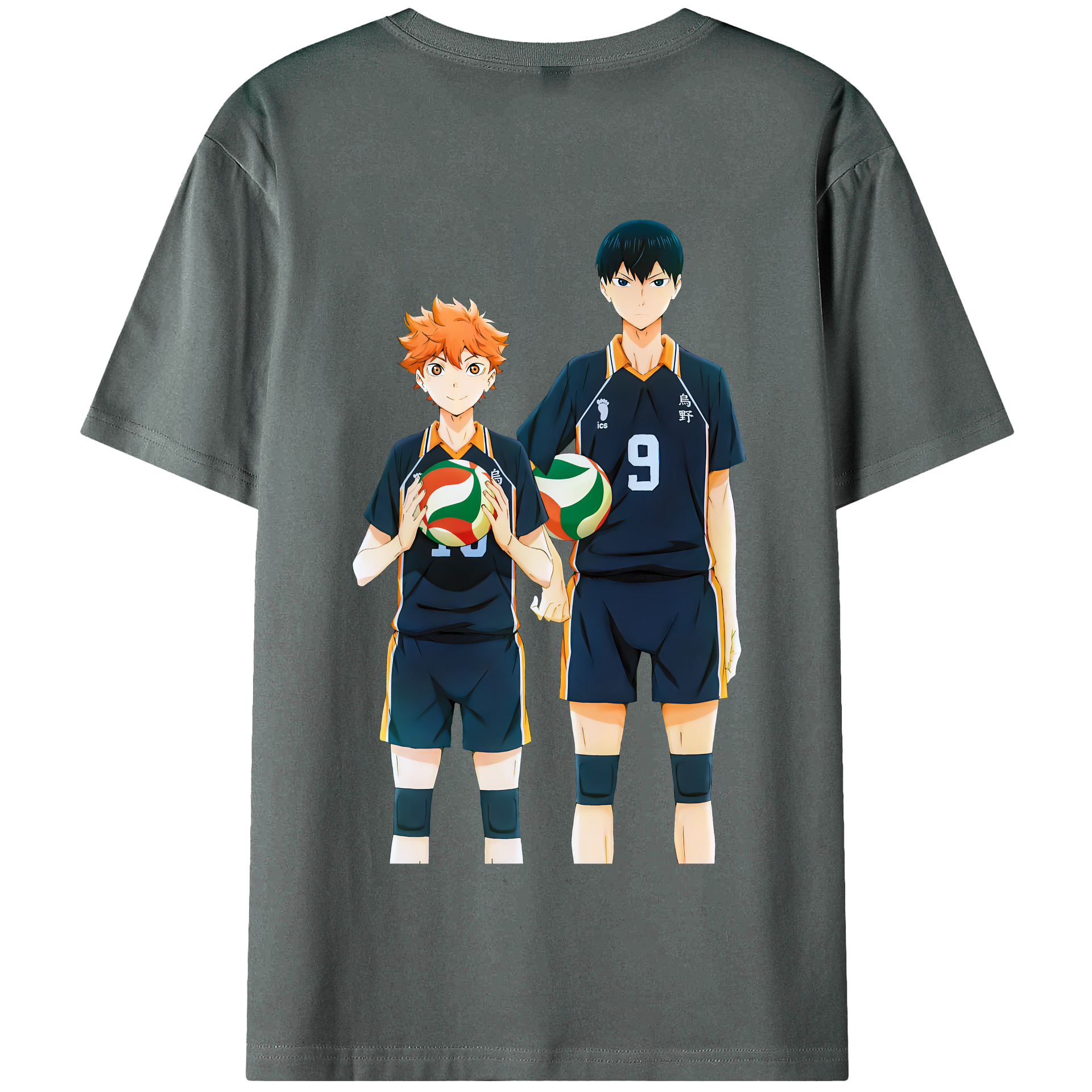 （画像用） ハイキュー!! Haikyu!! 綿100％半袖Tシャツ（背面プリント）